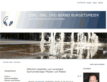 Tablet Screenshot of burgetsmeier.de